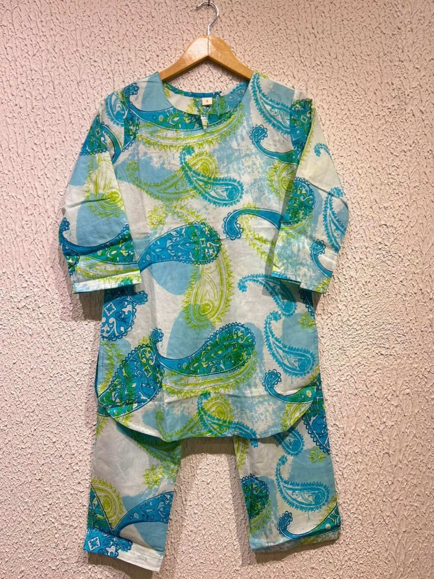 Sky Blue Printed Co-Ord Set
