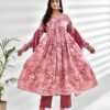 Rose Pink Aliya Cut Anarkali Suit Set