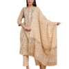 Yellow Floral Cotton Kurta Set