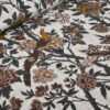 Brown Dark Bird Printed Bed Sheet