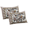 Brown Dark Bird Printed Bed Sheet