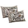Brown Dark Bird Printed Bed Sheet