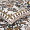 Brown Dark Bird Printed King Size Double Bed Sheet Set - Image 2