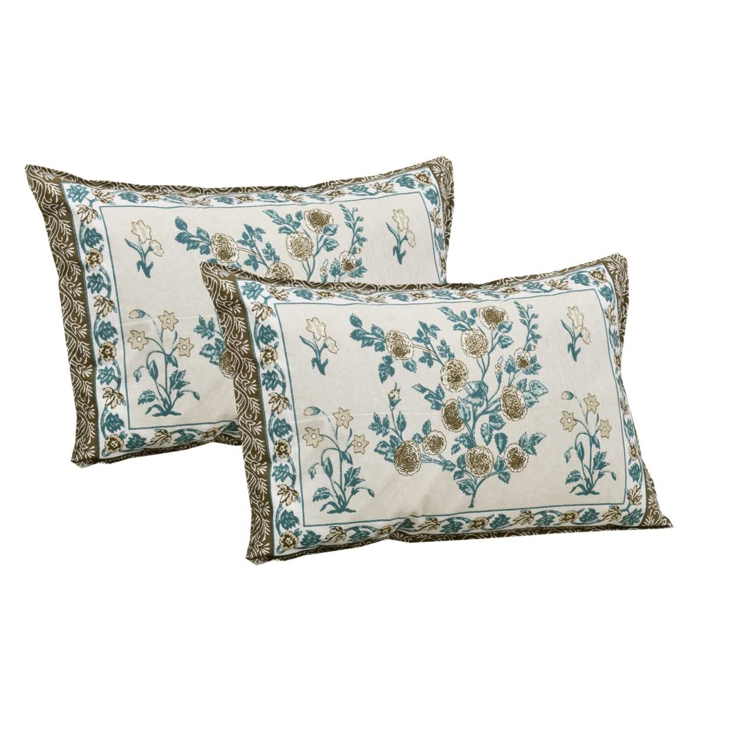 Sea Green Cotton King Size Bedsheet