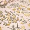 Grey Pink Floral King Size Bedsheet
