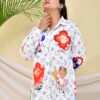 White Multi-Print Women’s Shirt