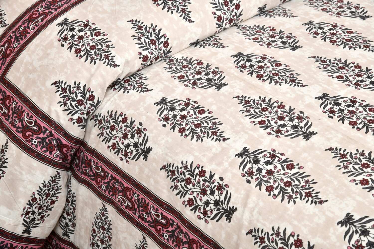 Hand Block Print King Size Bedsheet Set