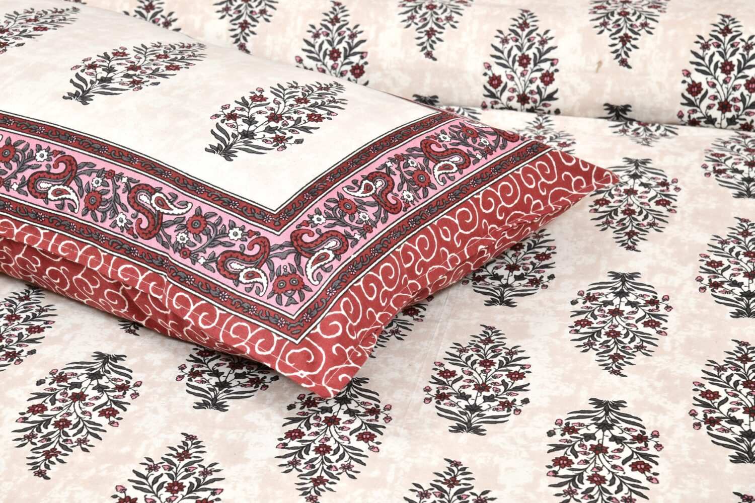 Cotton Hand King Size Bedsheet Set