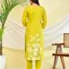 Green Floral Kurta Set