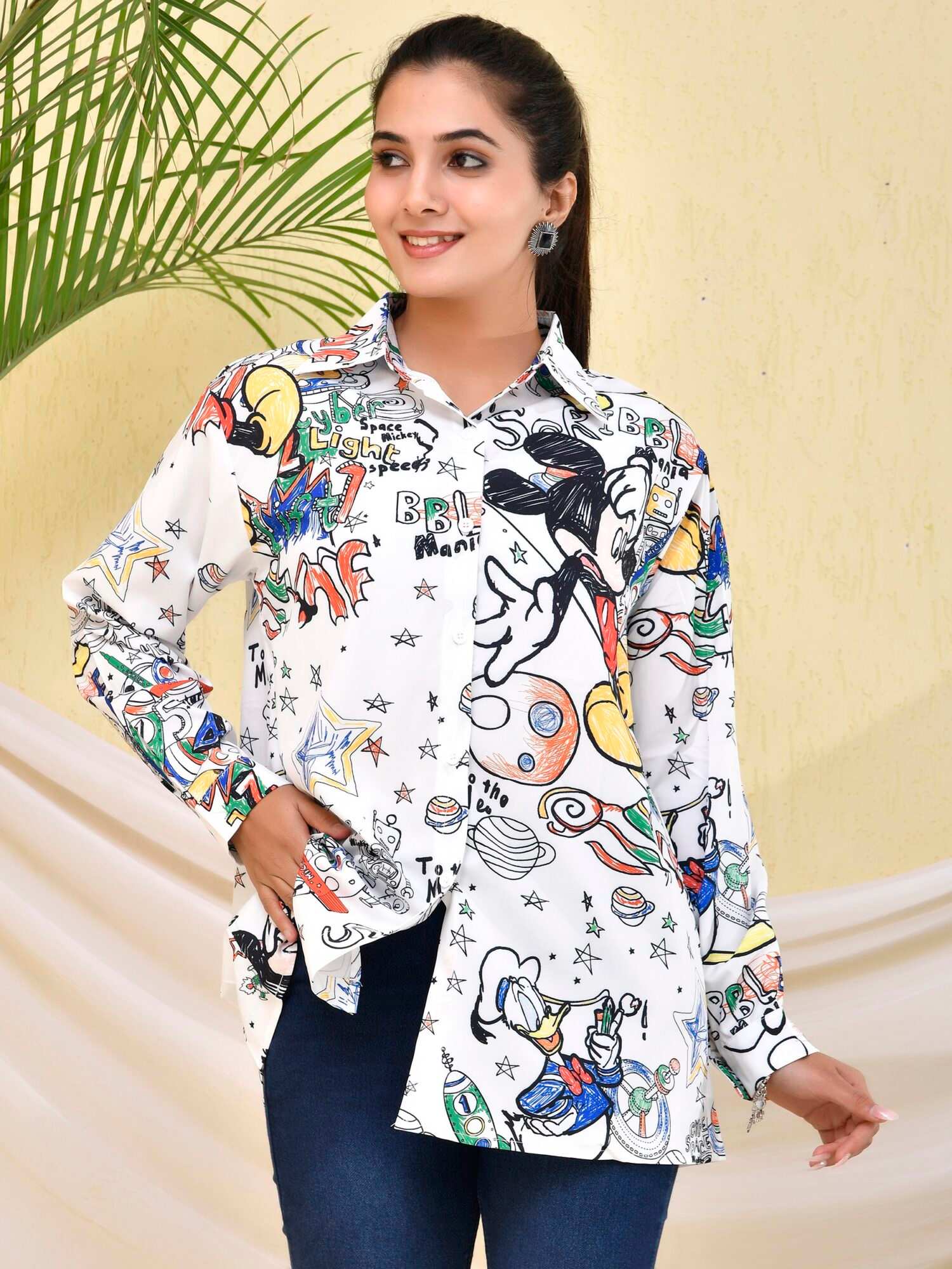 Mickey Mouse Printed Shirt
