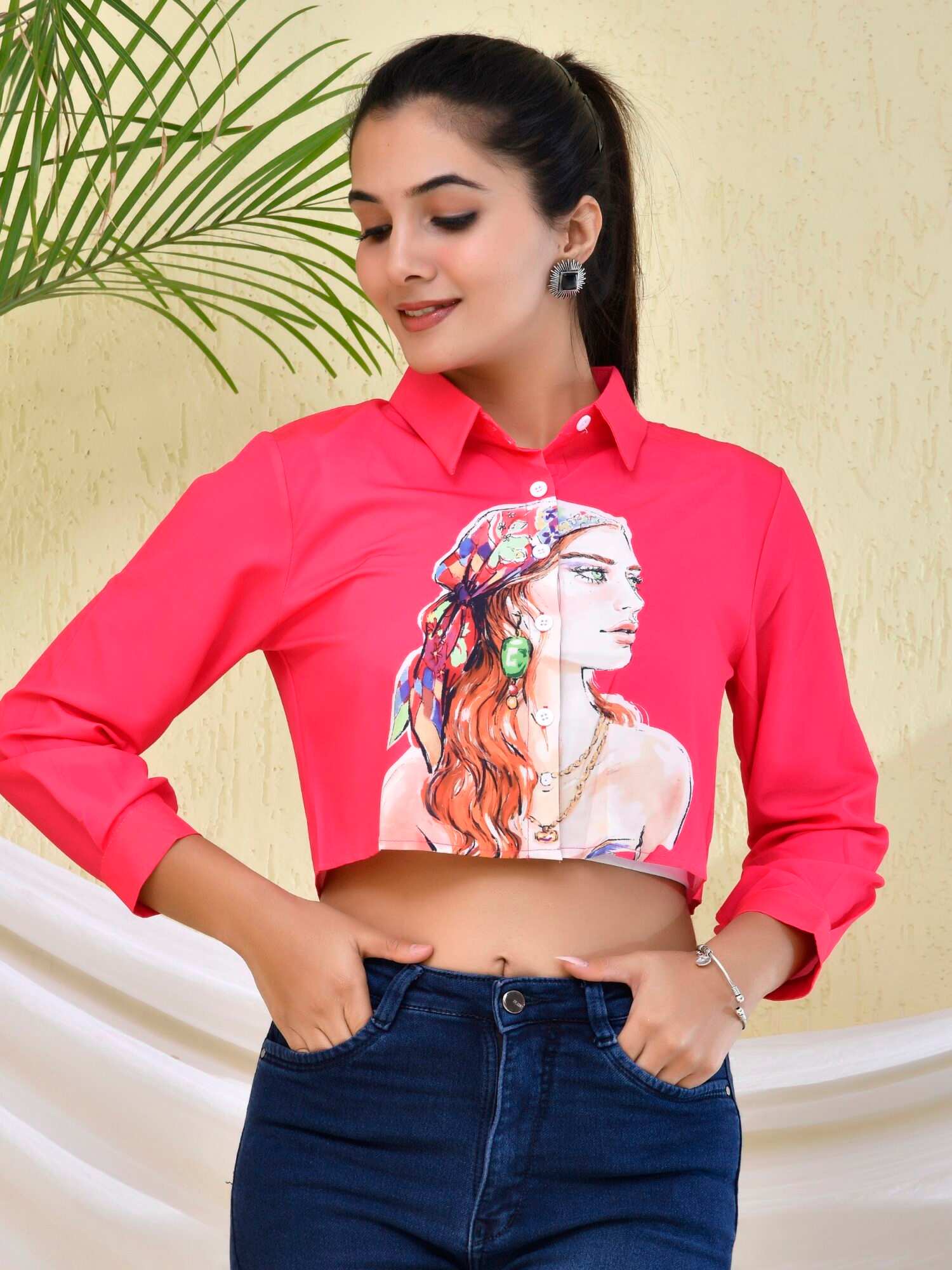 Funky Printed Women Shirt