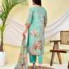 Sea Green Floral Kurta Set