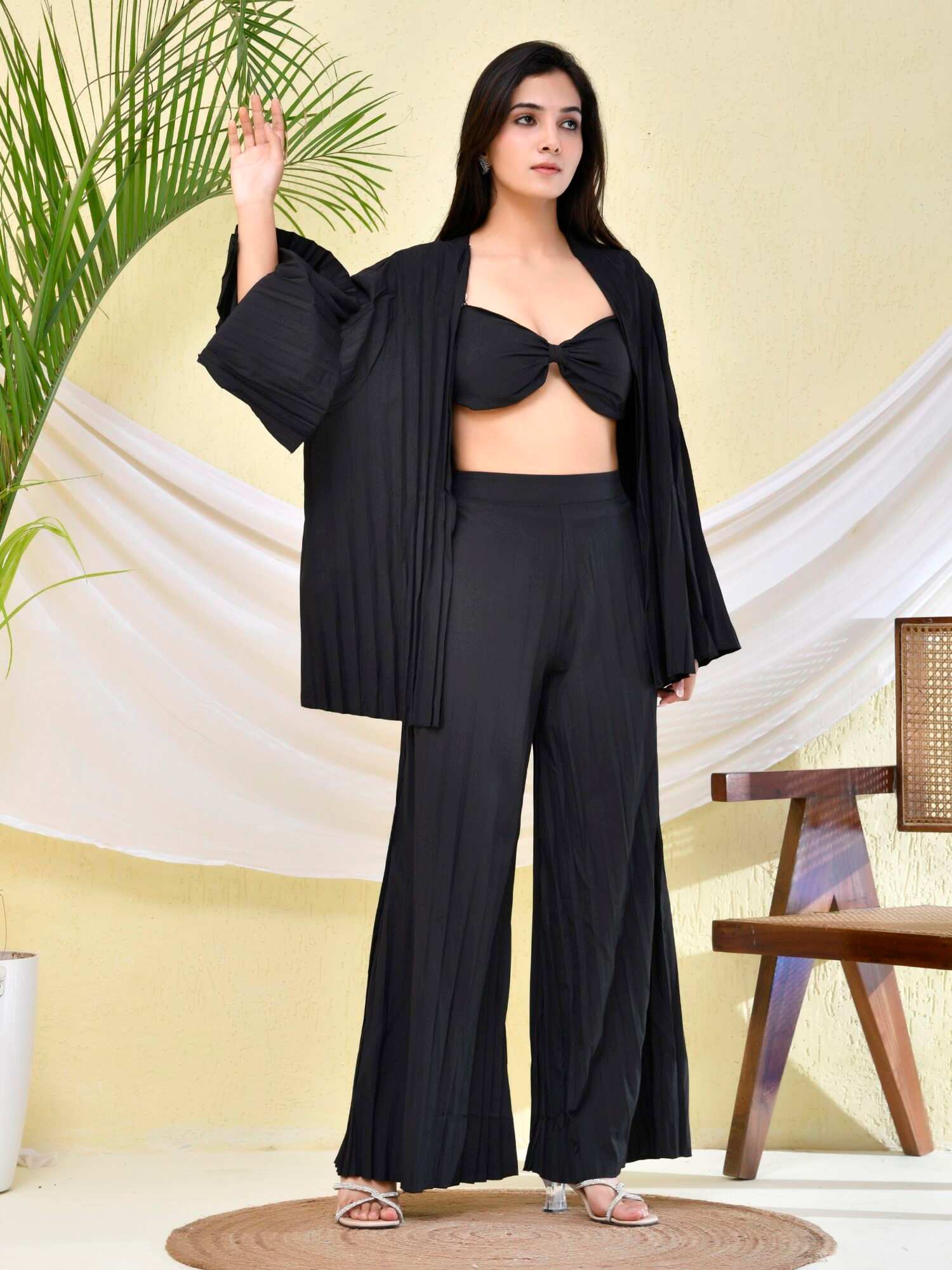 Eclipse Elegance Black Three-Piece Set Womens
