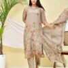 Sandy Blossom Floral Kurta Set