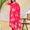 Blush Blossom Floral Kurta Set
