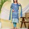 Celestial Blue Jari Work Kurta Set