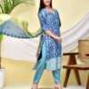 Celestial Blue Jari Work Kurta Set