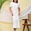 White Co-Ord Skirt and Top by PinkFab