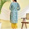 Serene Sapphire Floral Suit Set