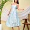 Sky Printed Women's One-Piece Frock