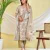Golden Beige Bloom Kurta Set